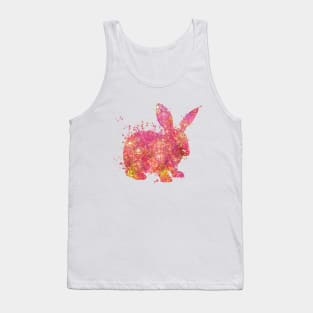 Rabbit Domestic Animal Wild Nature World Earth Watercolor Tank Top